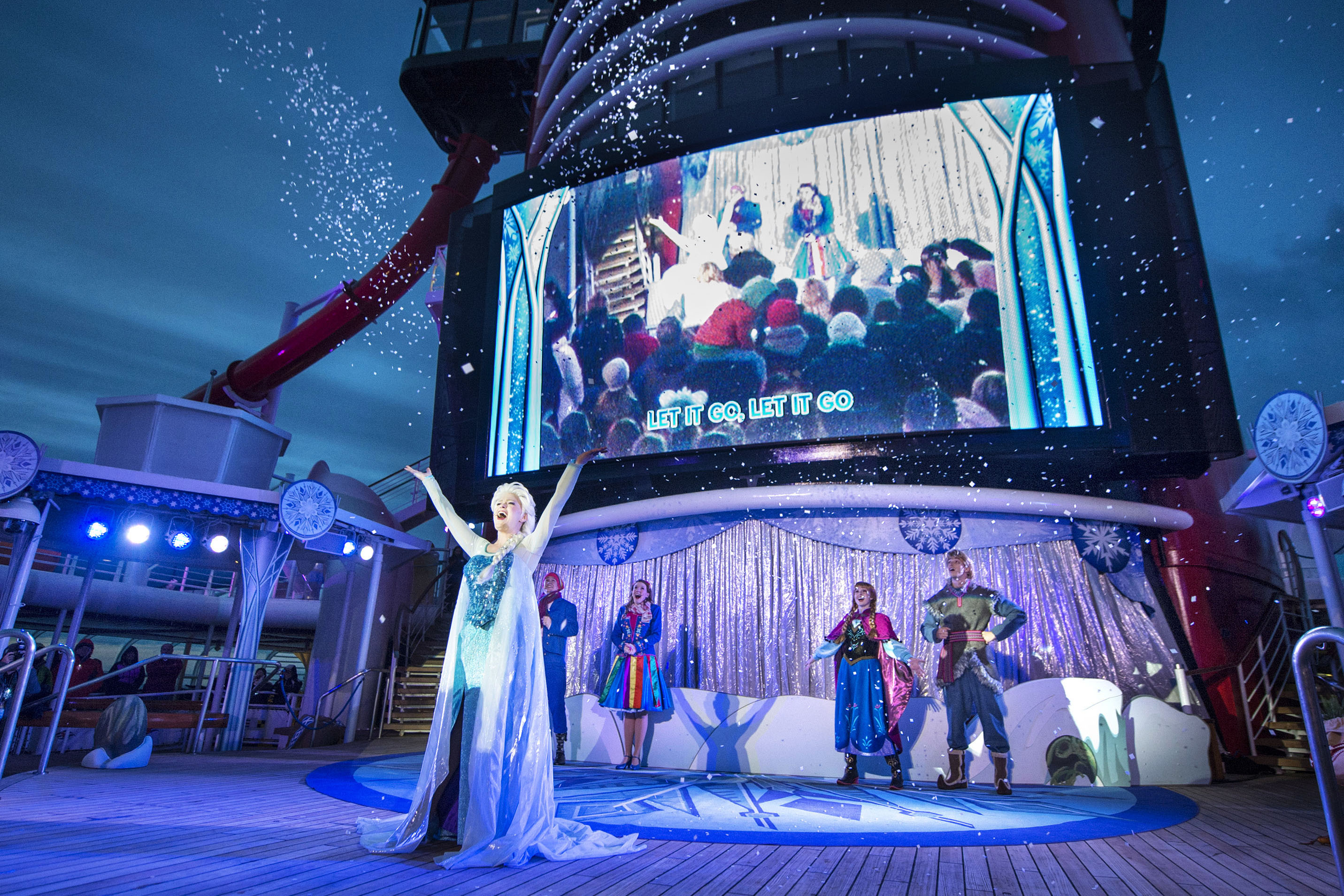 Watch a Disney movie under the stars
