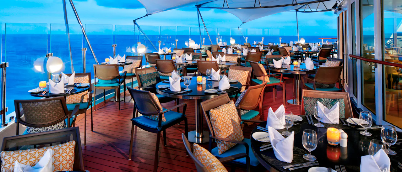 Candles offers a unique dining experience with table service under the stars.