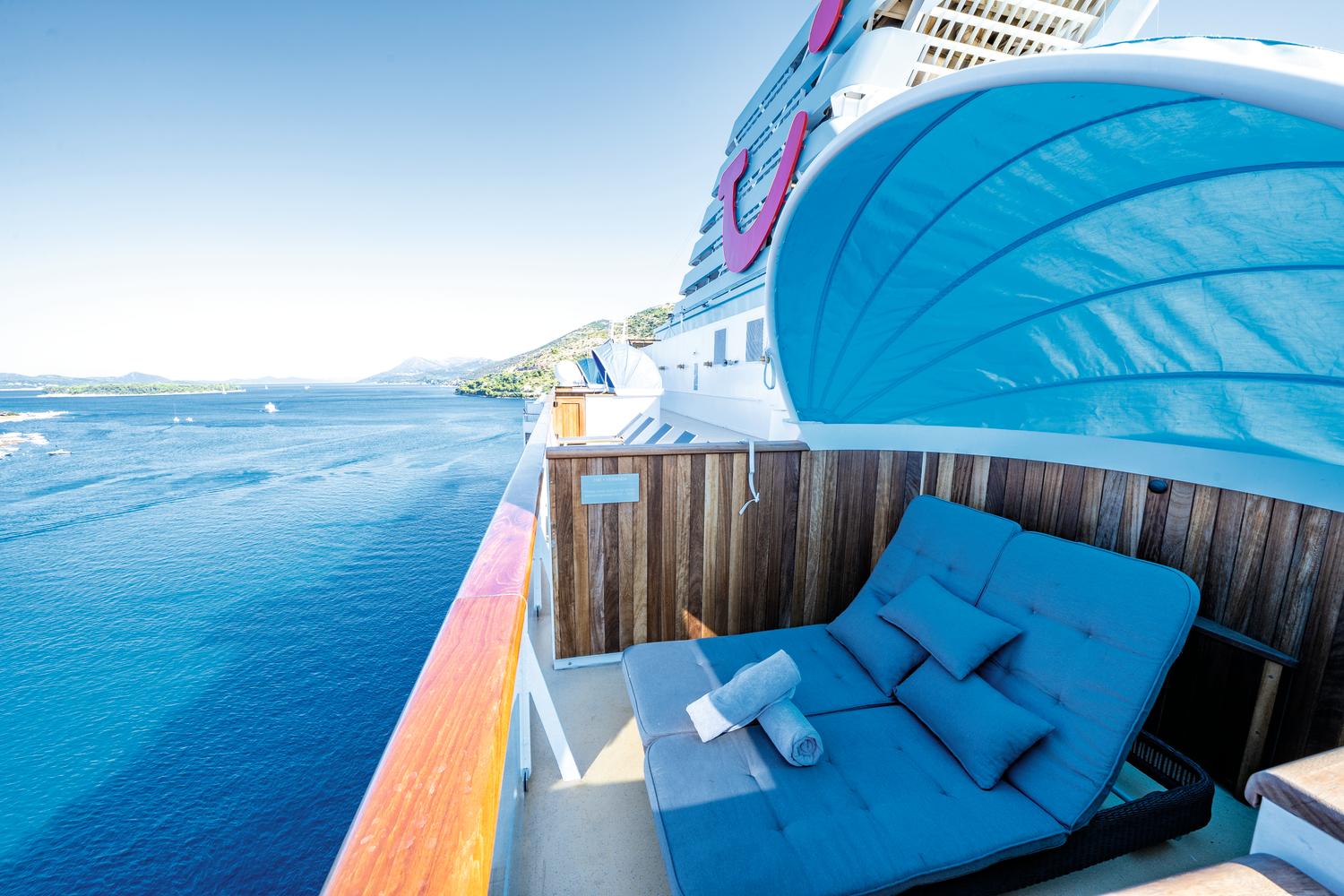 The Veranda Cabanas - you can hire a private cabana for the day or the week, for a charge