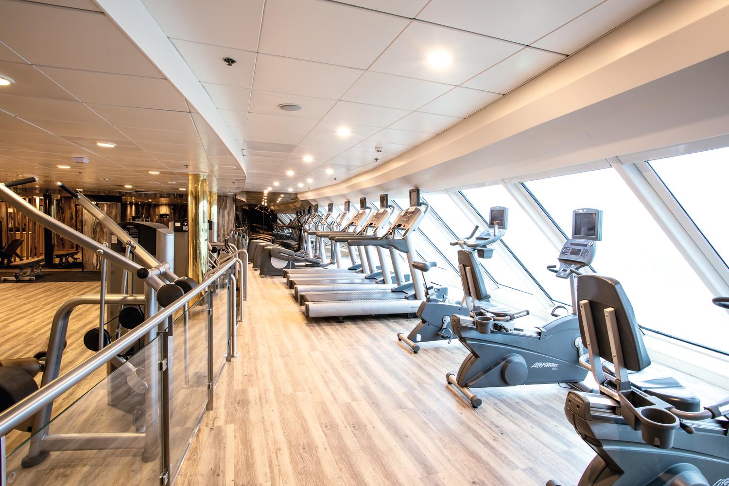 You can join in with top fitness classes, like yoga and indoor cycling at the Gym