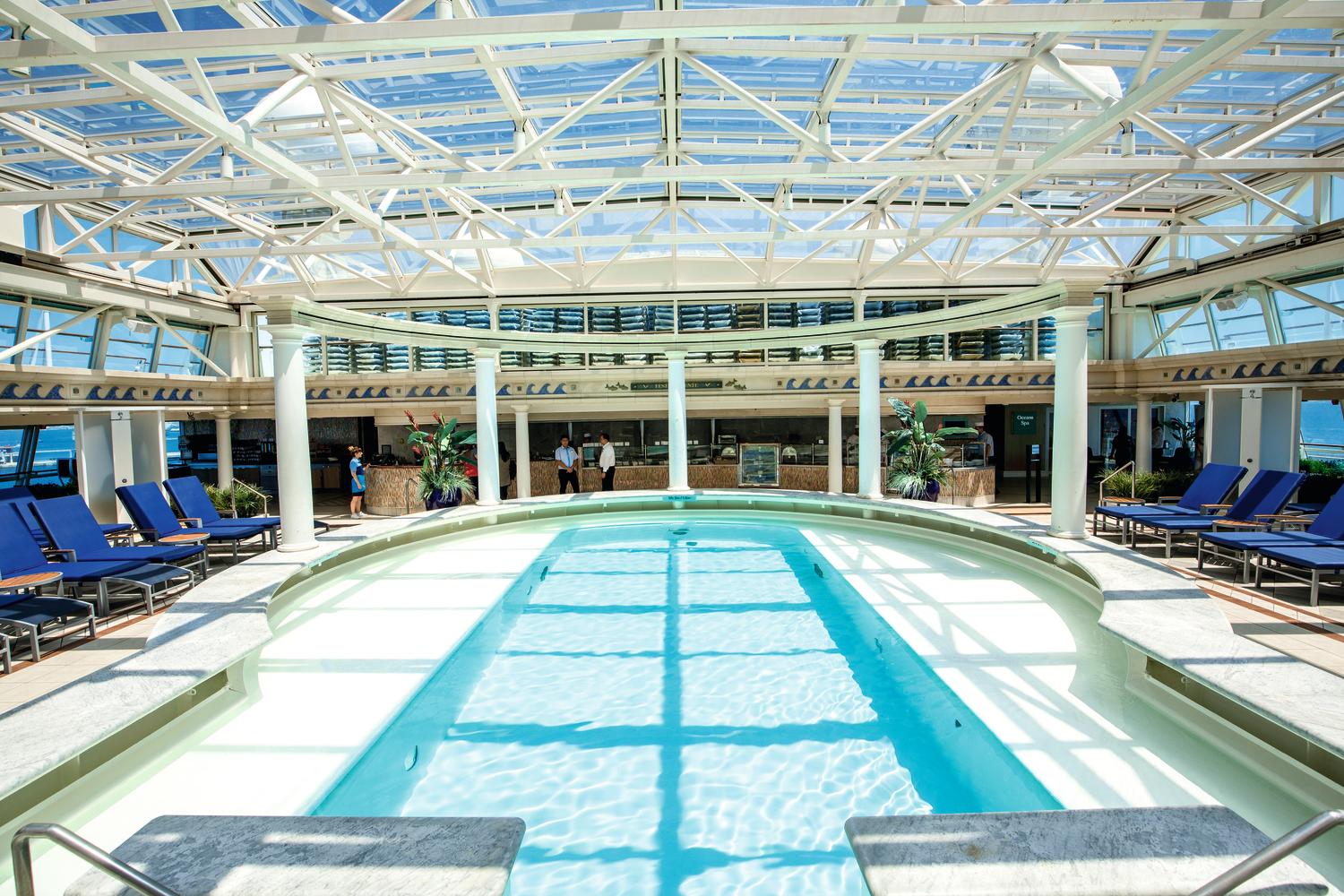 The indoor pool