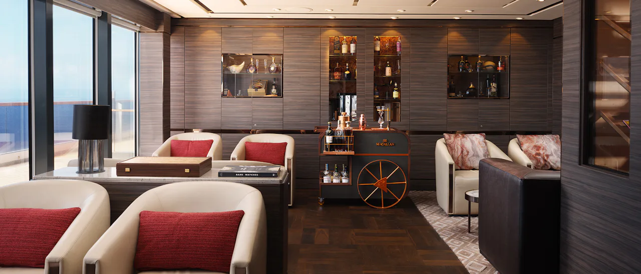 The Humidor -cap off your day with a premium cognac in this intimate lounge