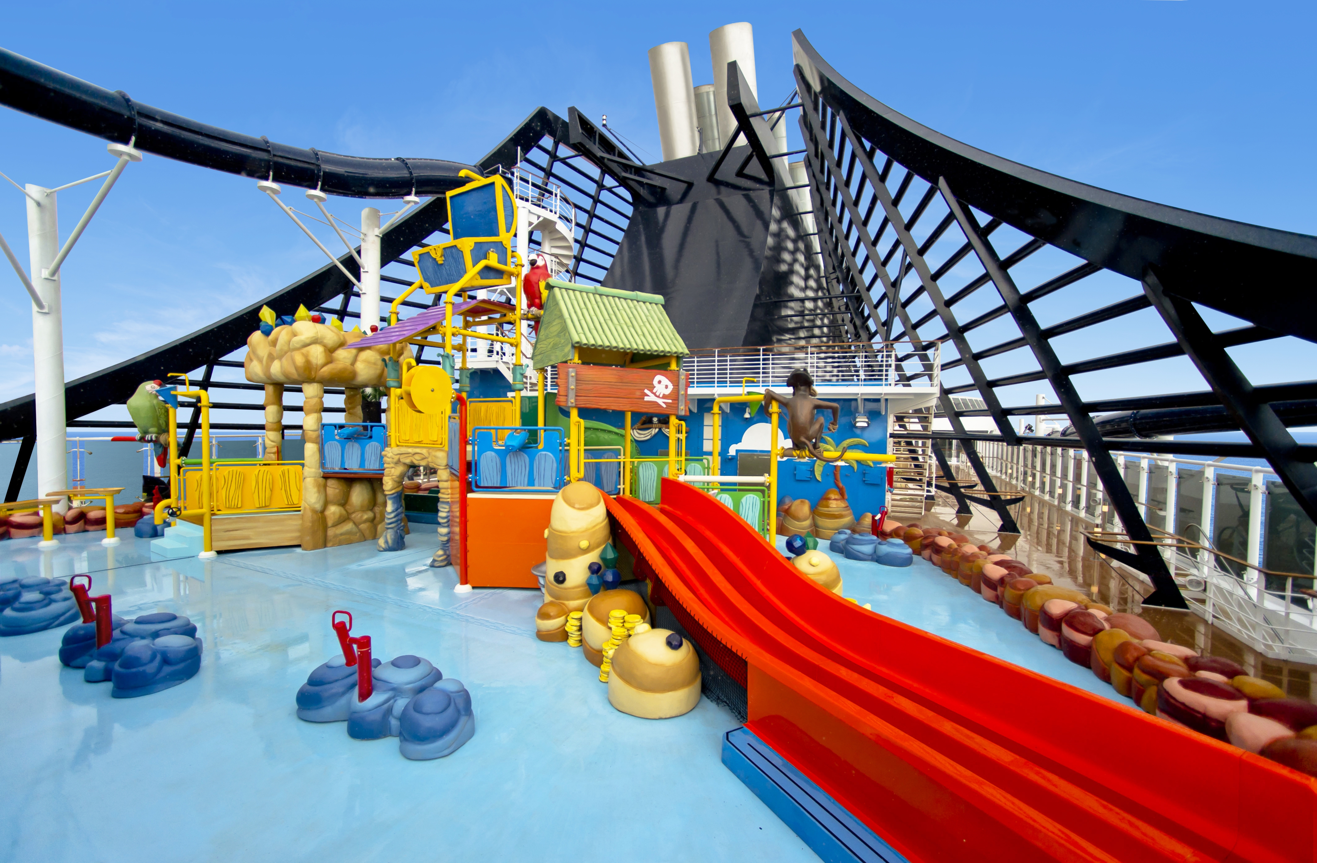 The splash-filled fun and games of the Doremi Castle kids' aqua park