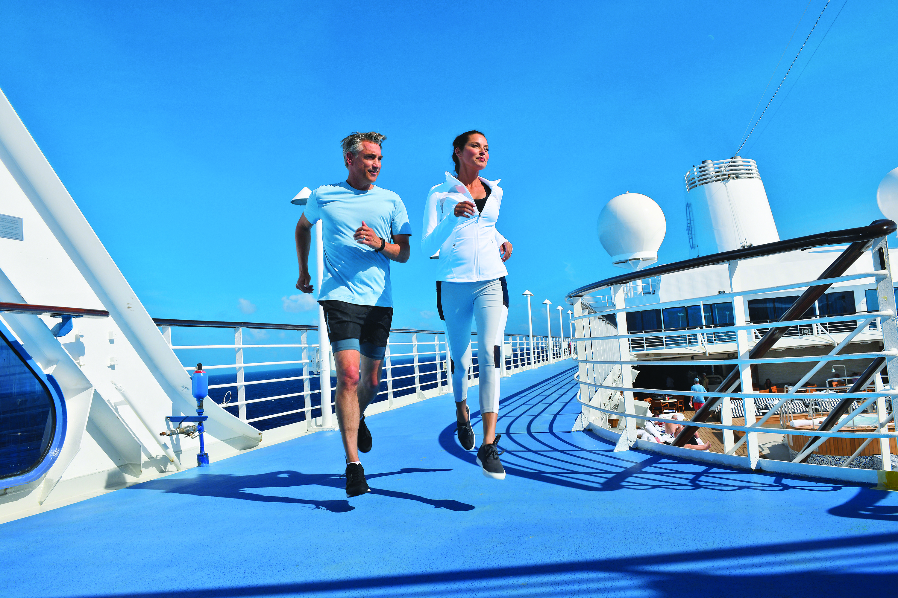 Jogging around with sea views