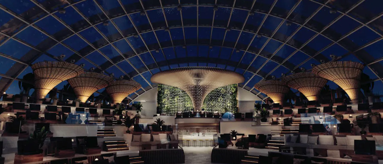 The Dome at night