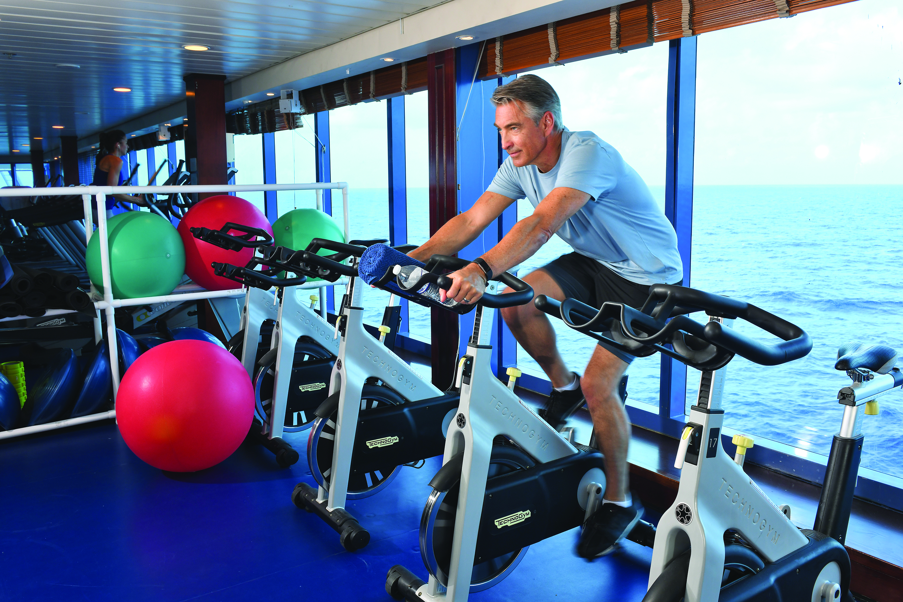 Exercise with sea view