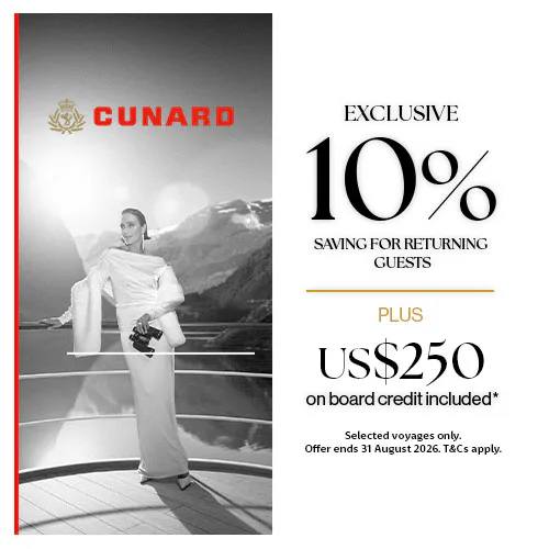 Cunard past passenger offer
