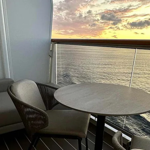 Terrace views on Explora Journeys