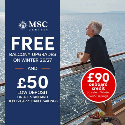 MSC Cruises Winter 2026/2027 sale with onboard credit