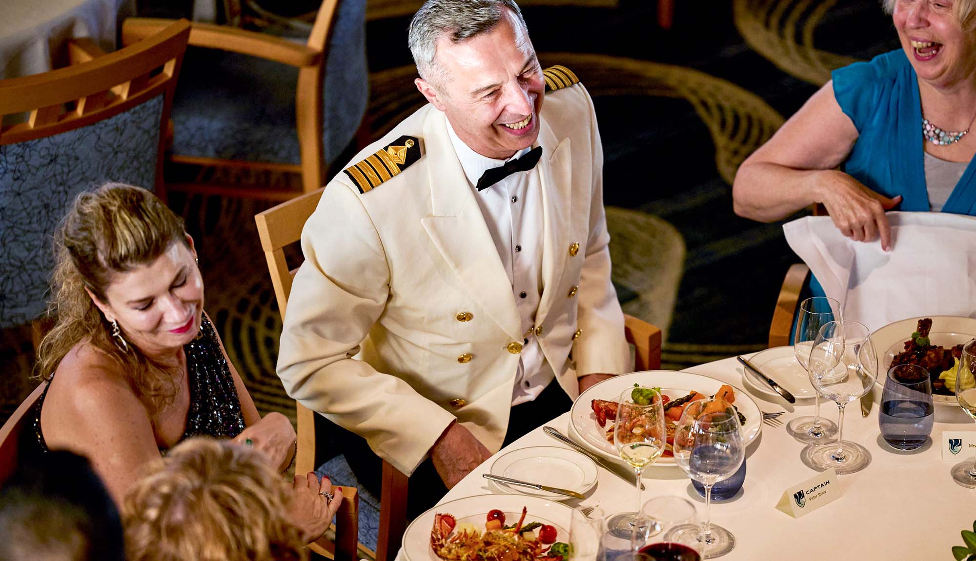 Formal evening with dinner at the Captain's Table