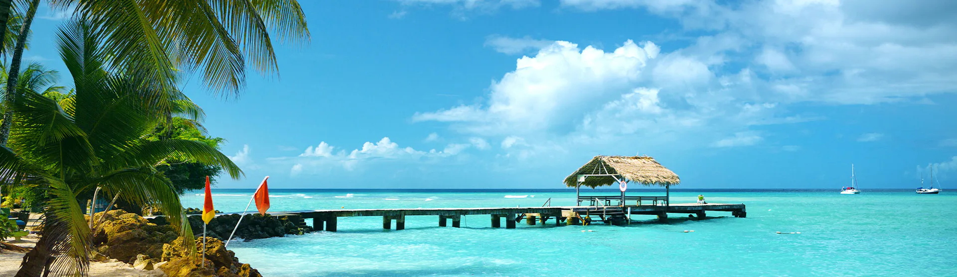Pigeon Point, Tobago, in the Caribbean