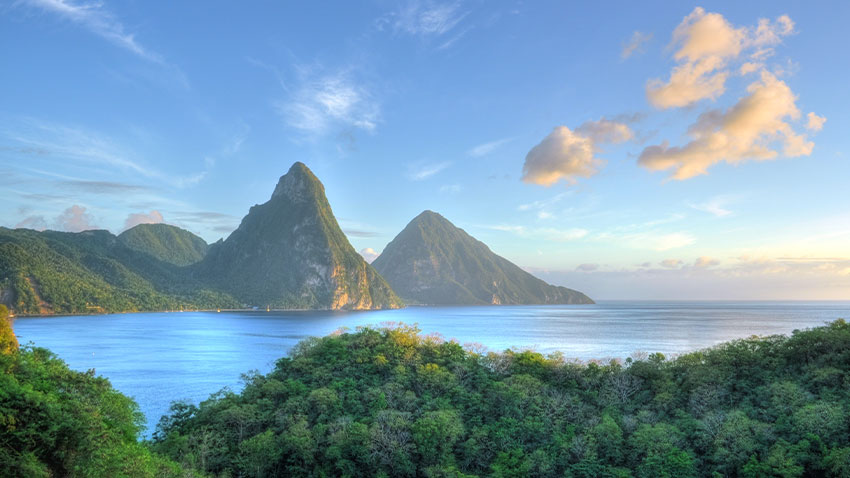 The Pitons St Lucia