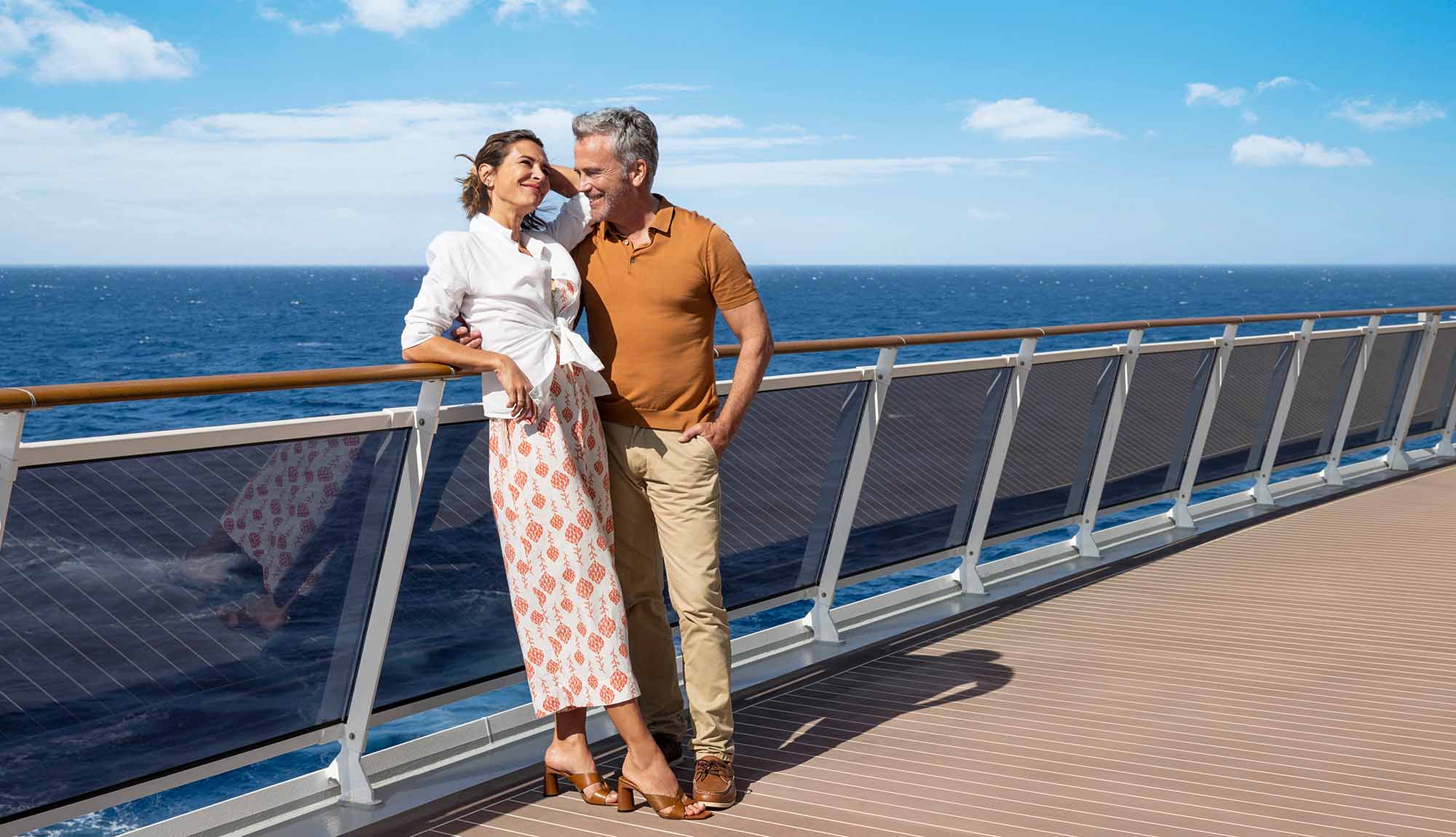 MSC Cruises Fantastica Cruise Experience - Couple on deck
