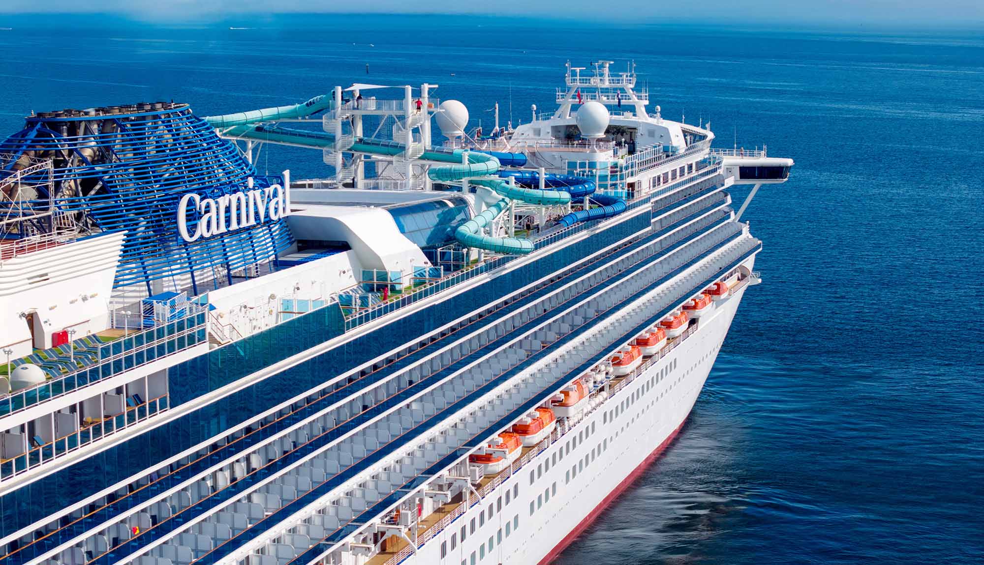 Carnival Adventure cruise ship at sea