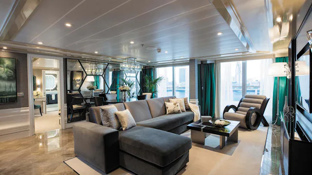 Seven Seas Explorer Grand Suite Sitting Area
