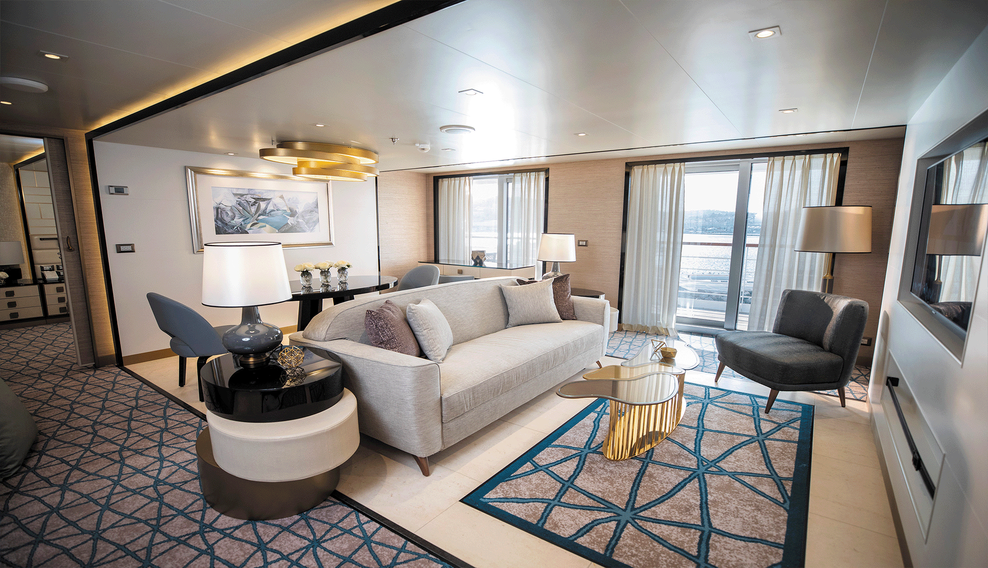 Regent Seven Seas Splendor Splendor Suite Living Room