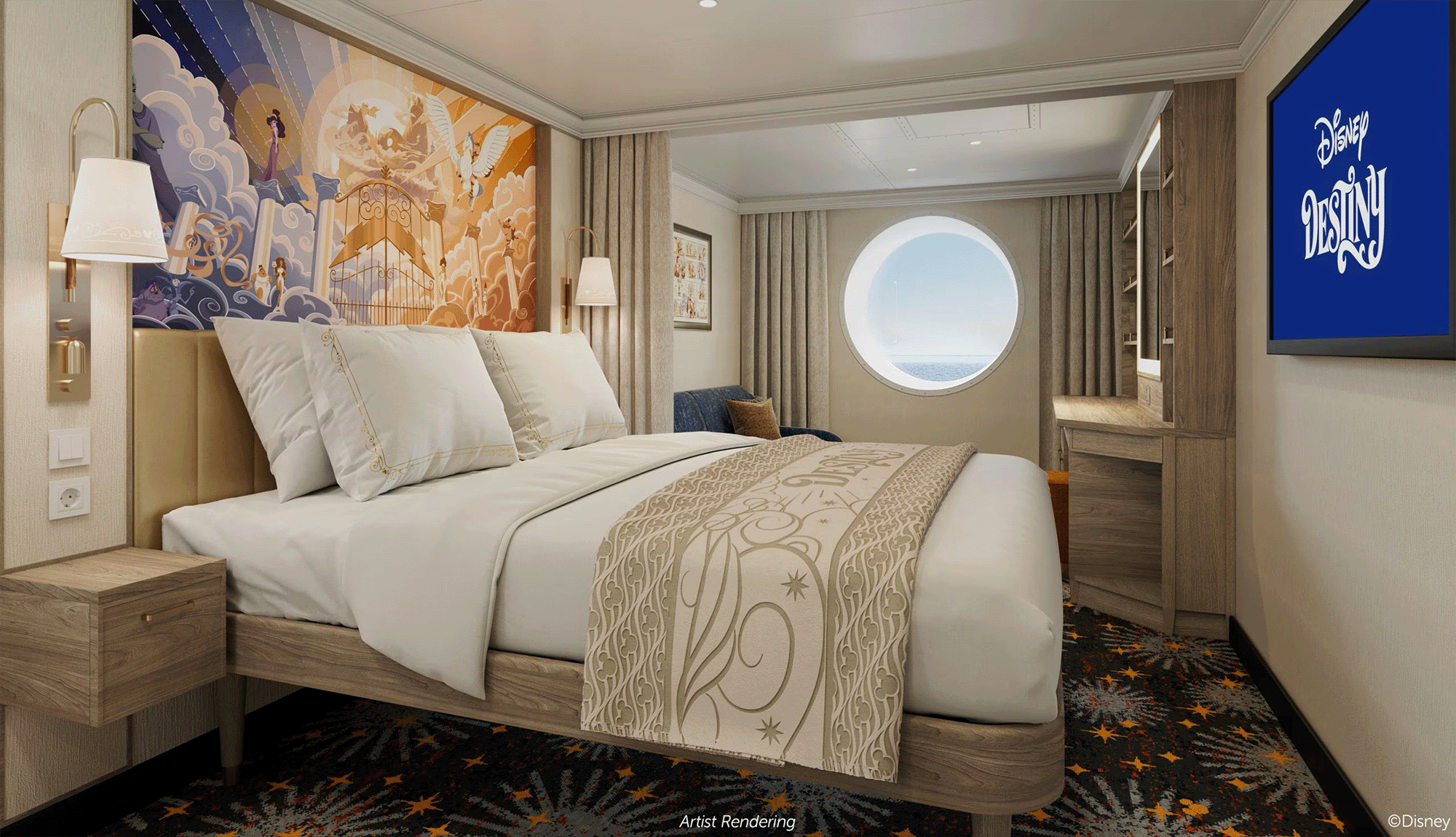 Disney Destiny Oceanview Cabin