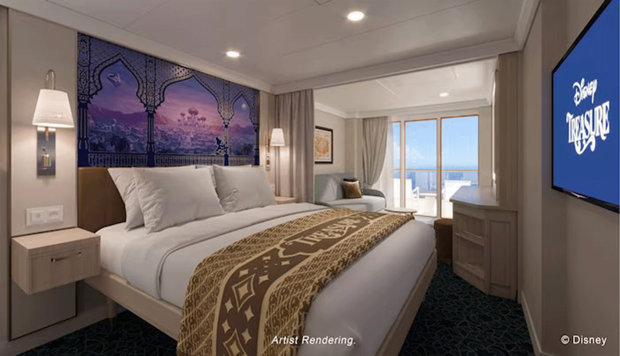 Disney Treasure Balcony Cabin