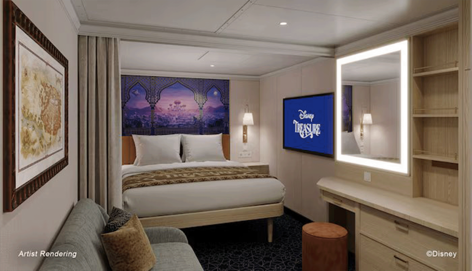 Disney Treasure Inside Cabin