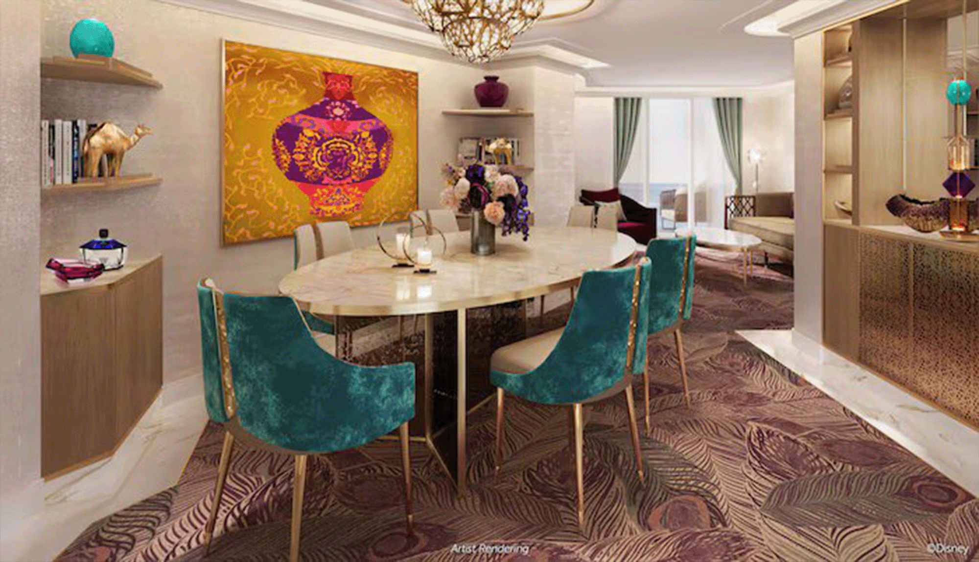 Disney Treasure Concierge Suite Living Area
