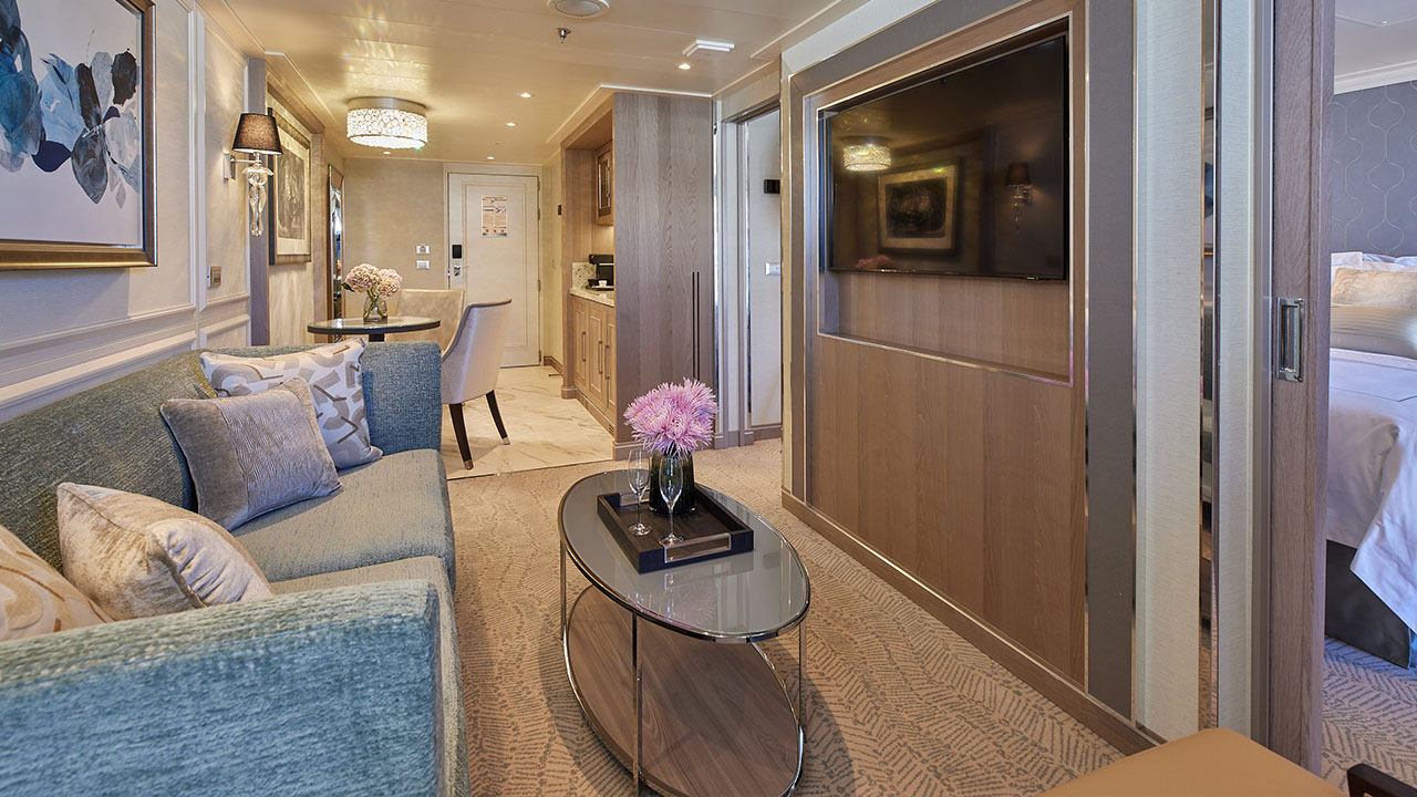 Regent Seven Seas Grandeur Penthouse Suite Living Room
