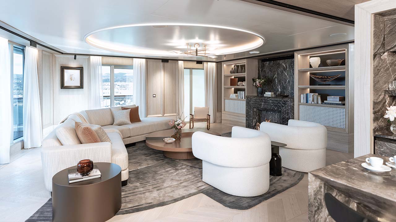 Regent Seven Seas Grandeur Regent Suite Living Room