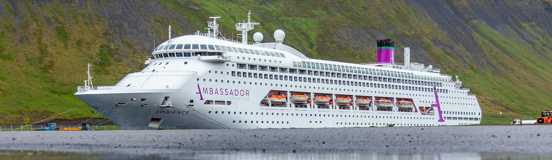 Ambience docked in the Norwegian Fjords
