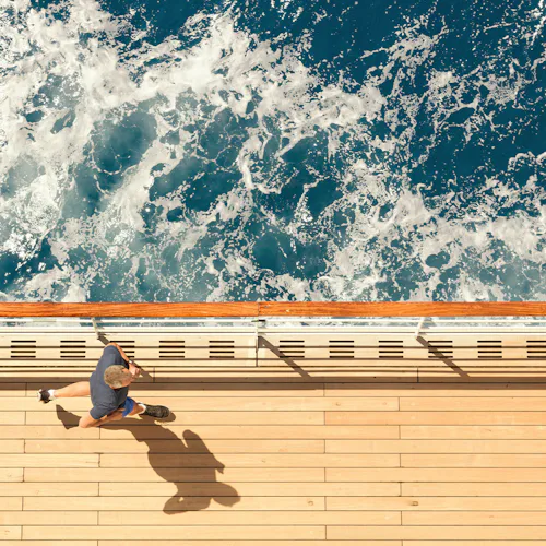Cunard Deck Aerial View