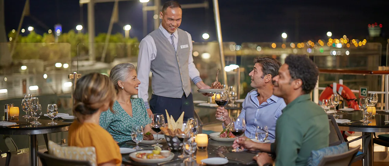 Dining out on deck