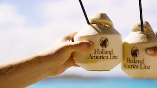 Holland America Line Cruises coconut drinks