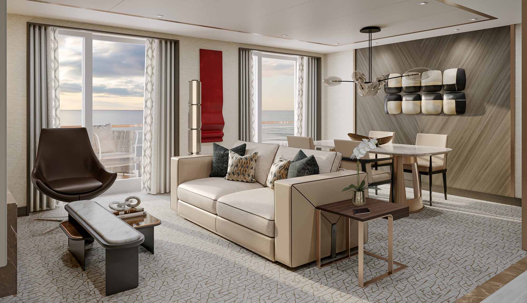 Regent Seven Seas Prestige Seven Seas Suite Living Room