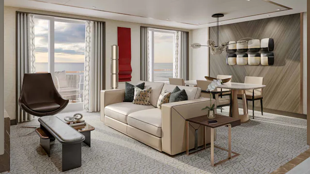 Regent Seven Seas Prestige Seven Seas Suite Living Room