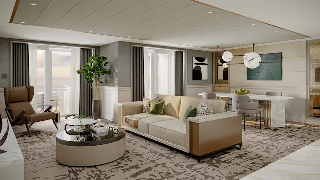 Regent Seven Seas Prestige Grand Suite Living Room