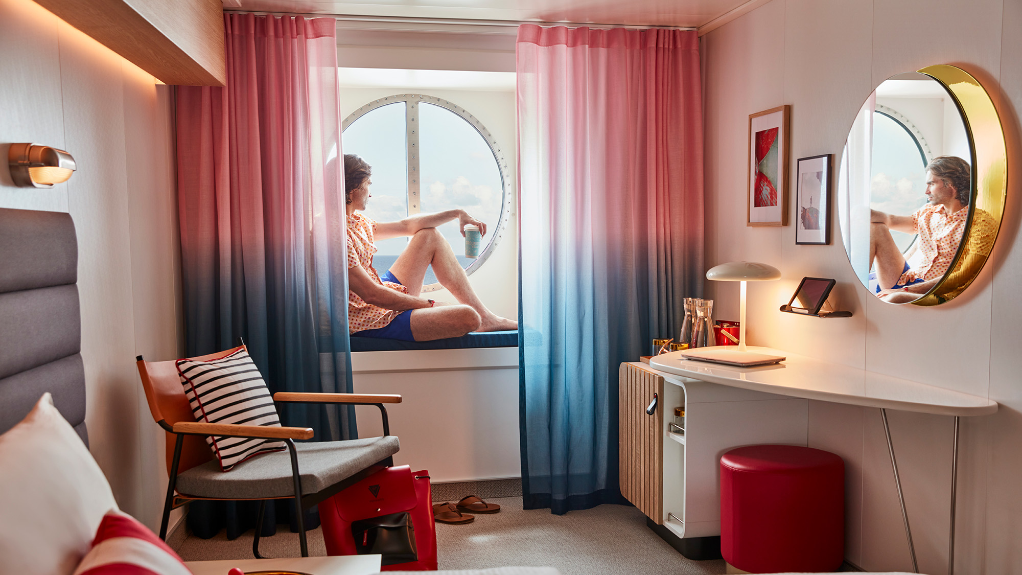 Virgin Voyages Lady Ships Outside Cabin