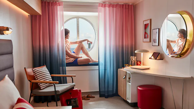 Virgin Voyages Lady Ships Outside Cabin