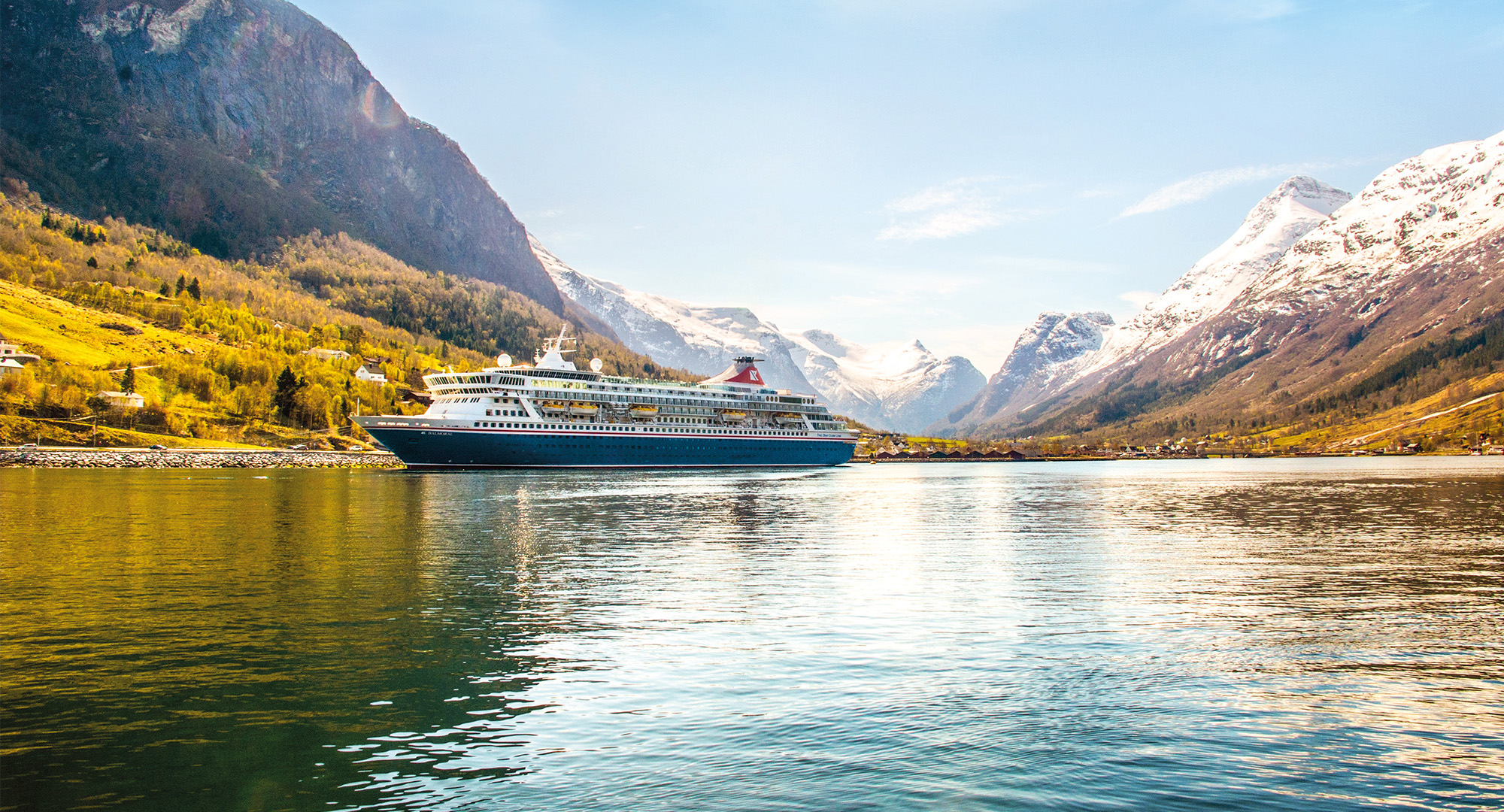 Fred Olsen ship Balmoral in the Norwegian Fjords