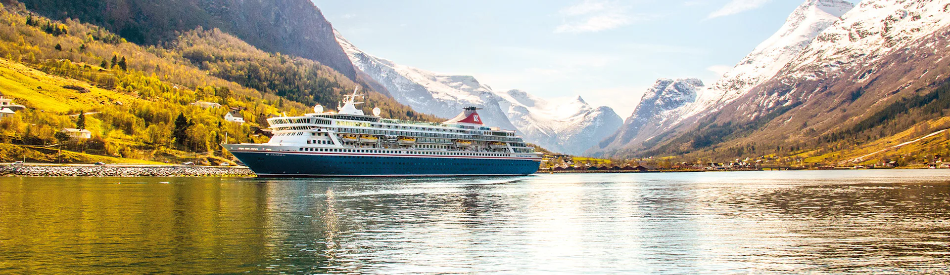 Fred Olsen ship Balmoral in the Norwegian Fjords