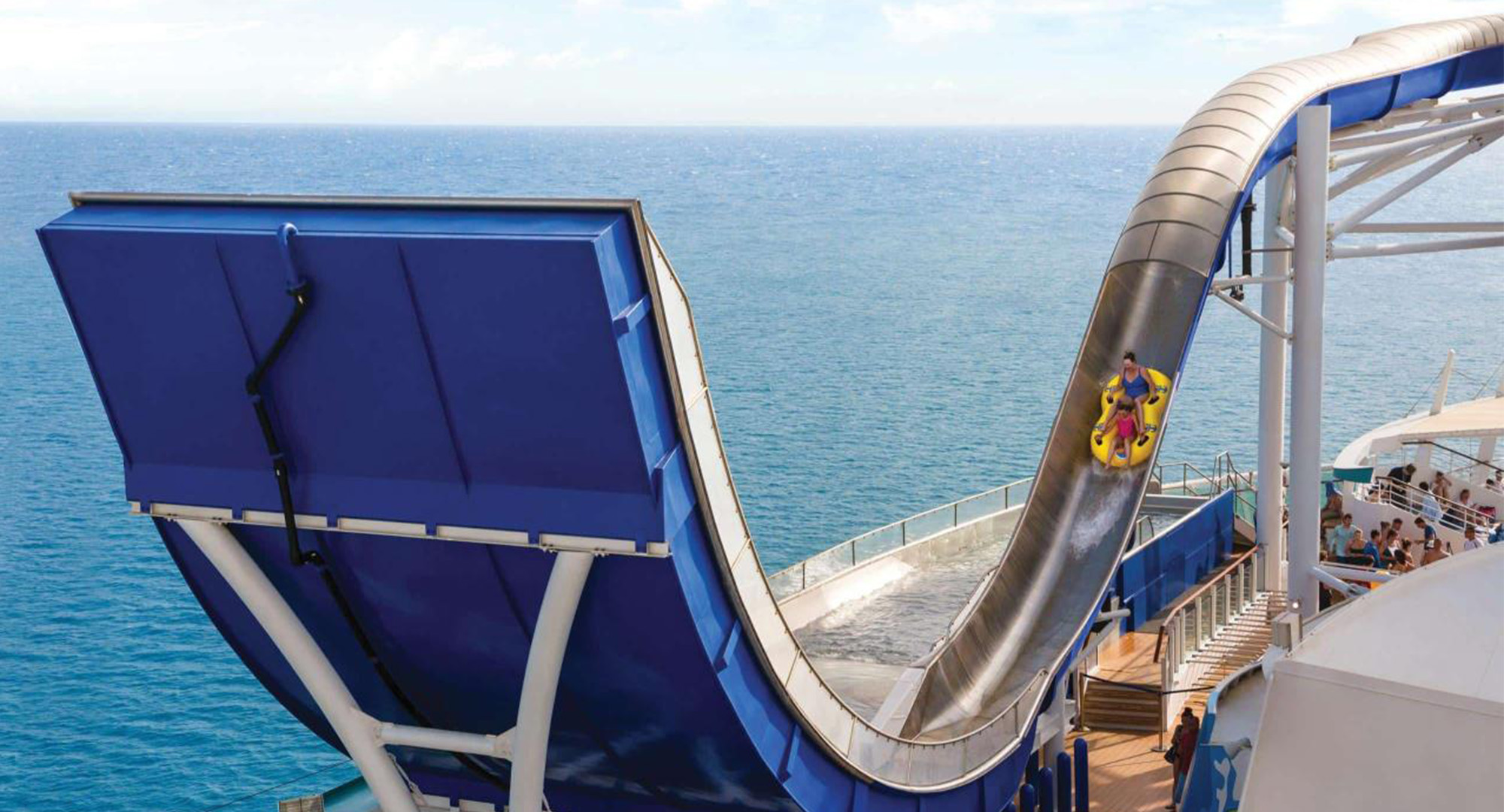 Ride the Tidal Wave waterslide aboard Liberty of the Seas