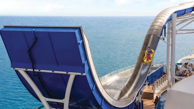 Ride the Tidal Wave waterslide aboard Liberty of the Seas