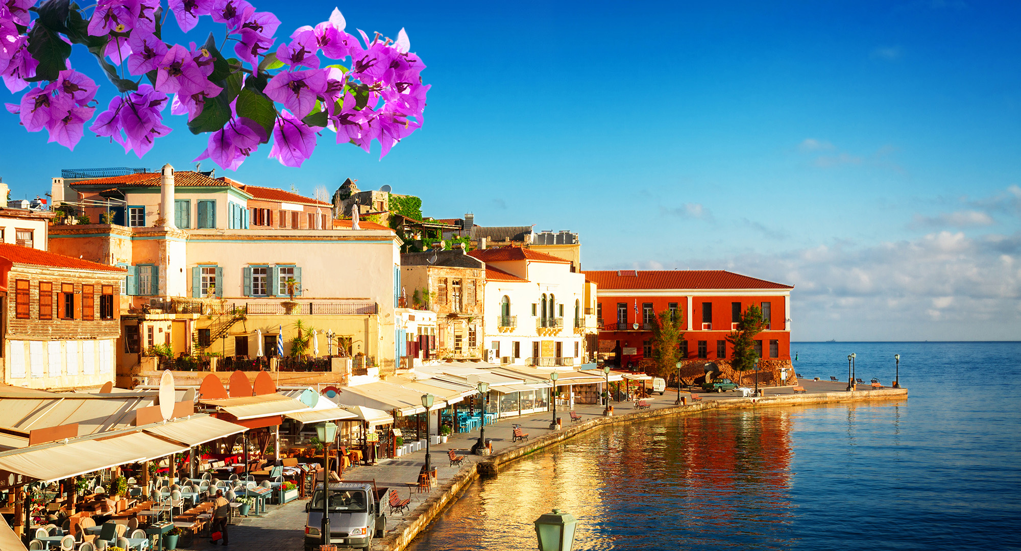 Step ashore in Crete and explore the pretty harbours
