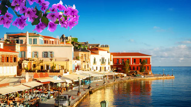 Step ashore in Crete and explore the pretty harbours