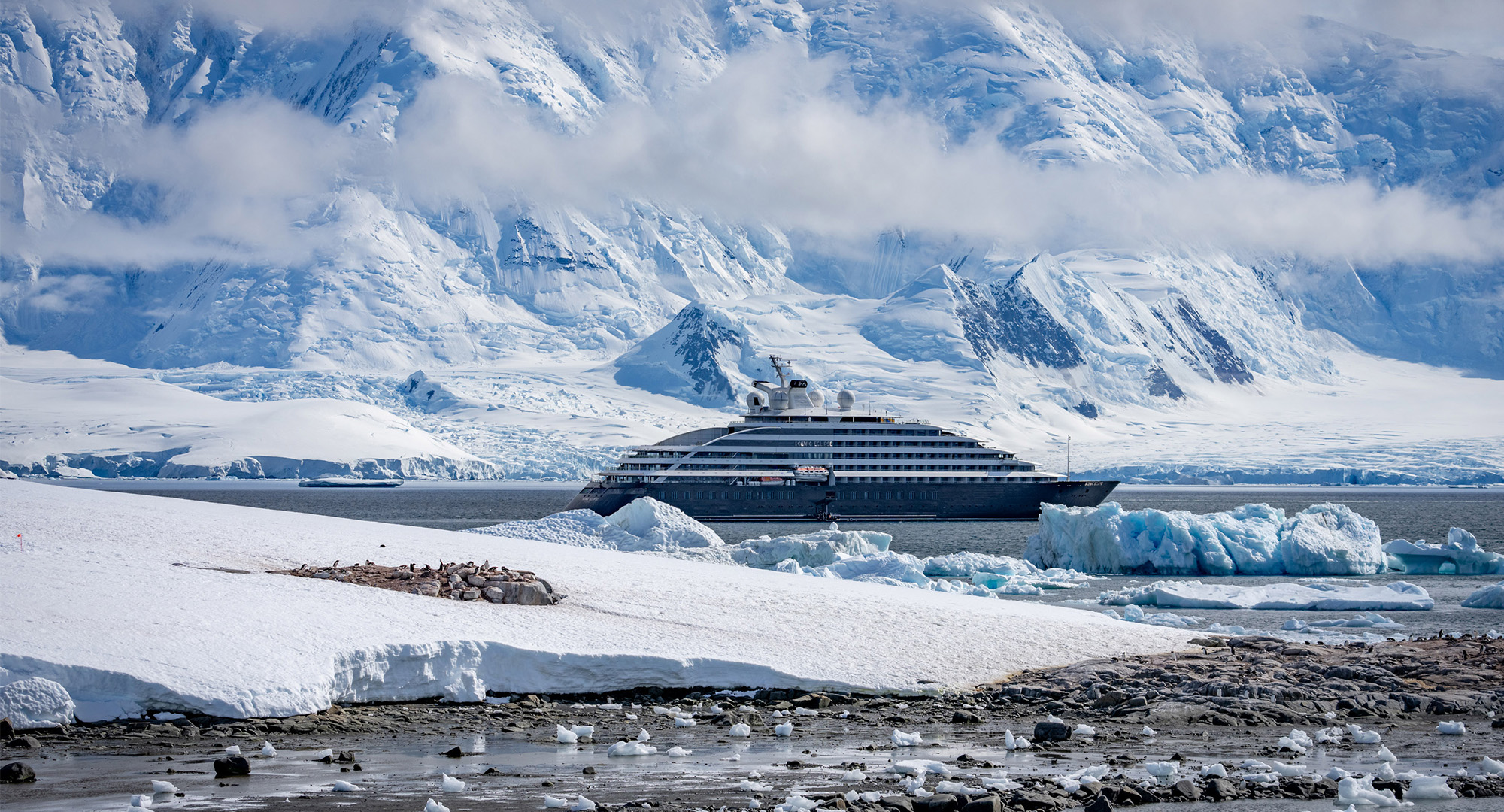 Scenic Eclipse in Antarctica