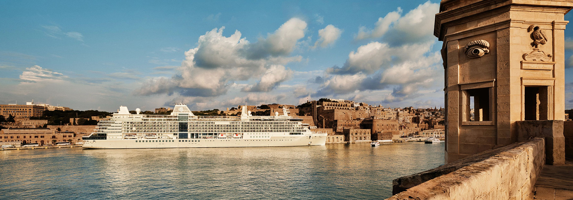 Silversea Silver Ray Cruise Ship in Valletta, Malta