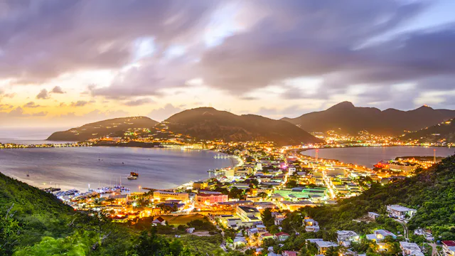St Maarten in the Caribbean