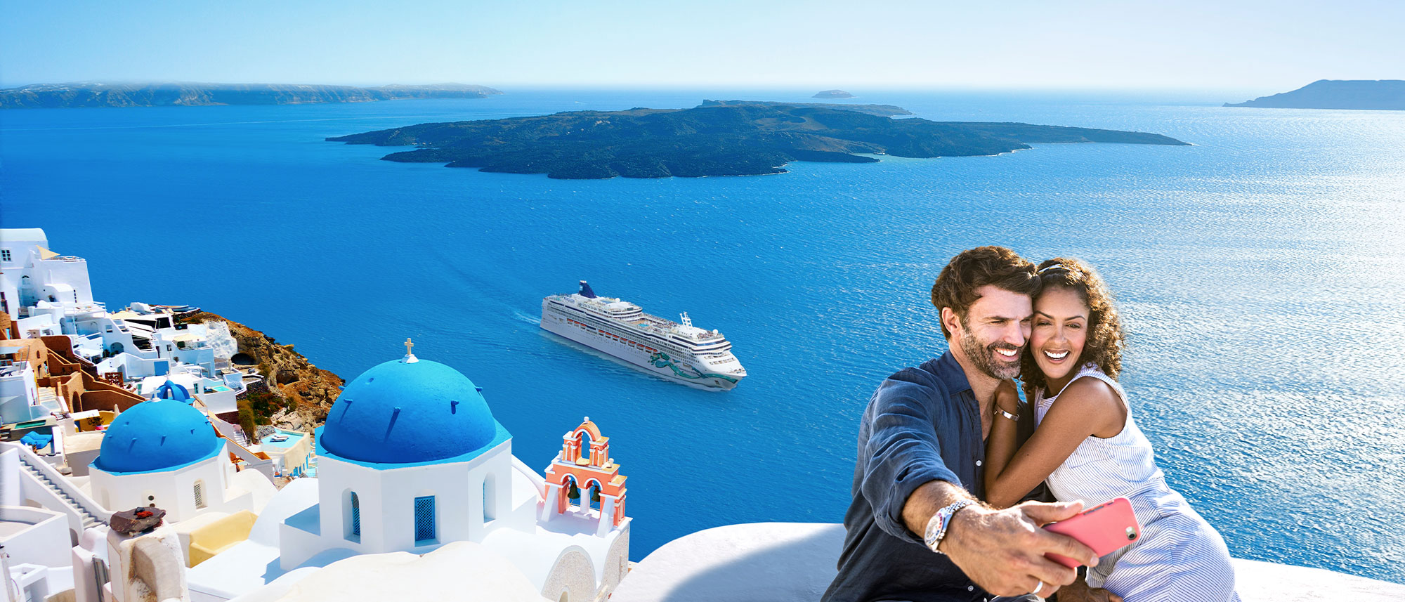 Norwegian Jade in Santorini