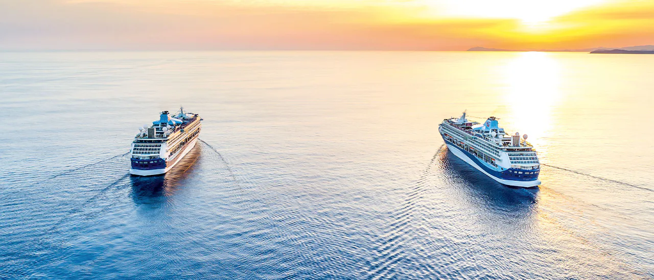 Marella ships sailing together