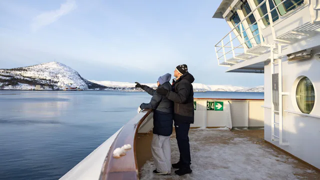 Couple on deck in the North Cape