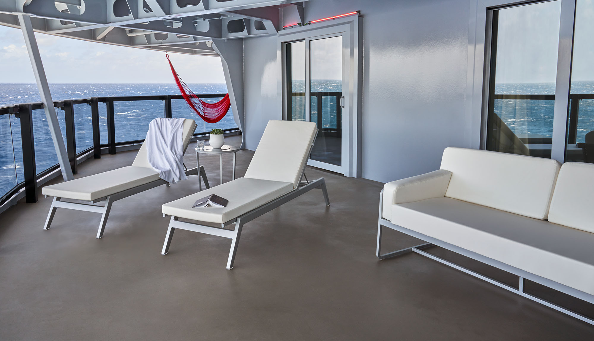 Virgin Voyages Cheeky Corner Biggest Terrace Suite