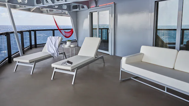 Virgin Voyages Cheeky Corner Biggest Terrace Suite