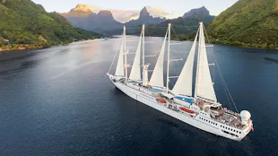 Wind Star Cruise Ship In Moorea